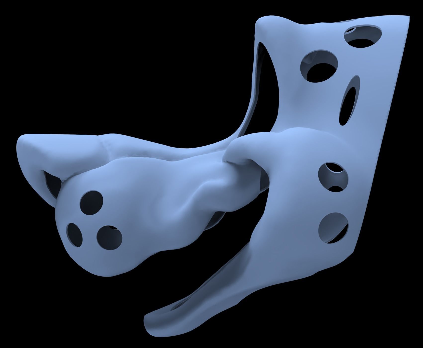 Long Snoot Canine Fursuit Head Base 3D print model_1