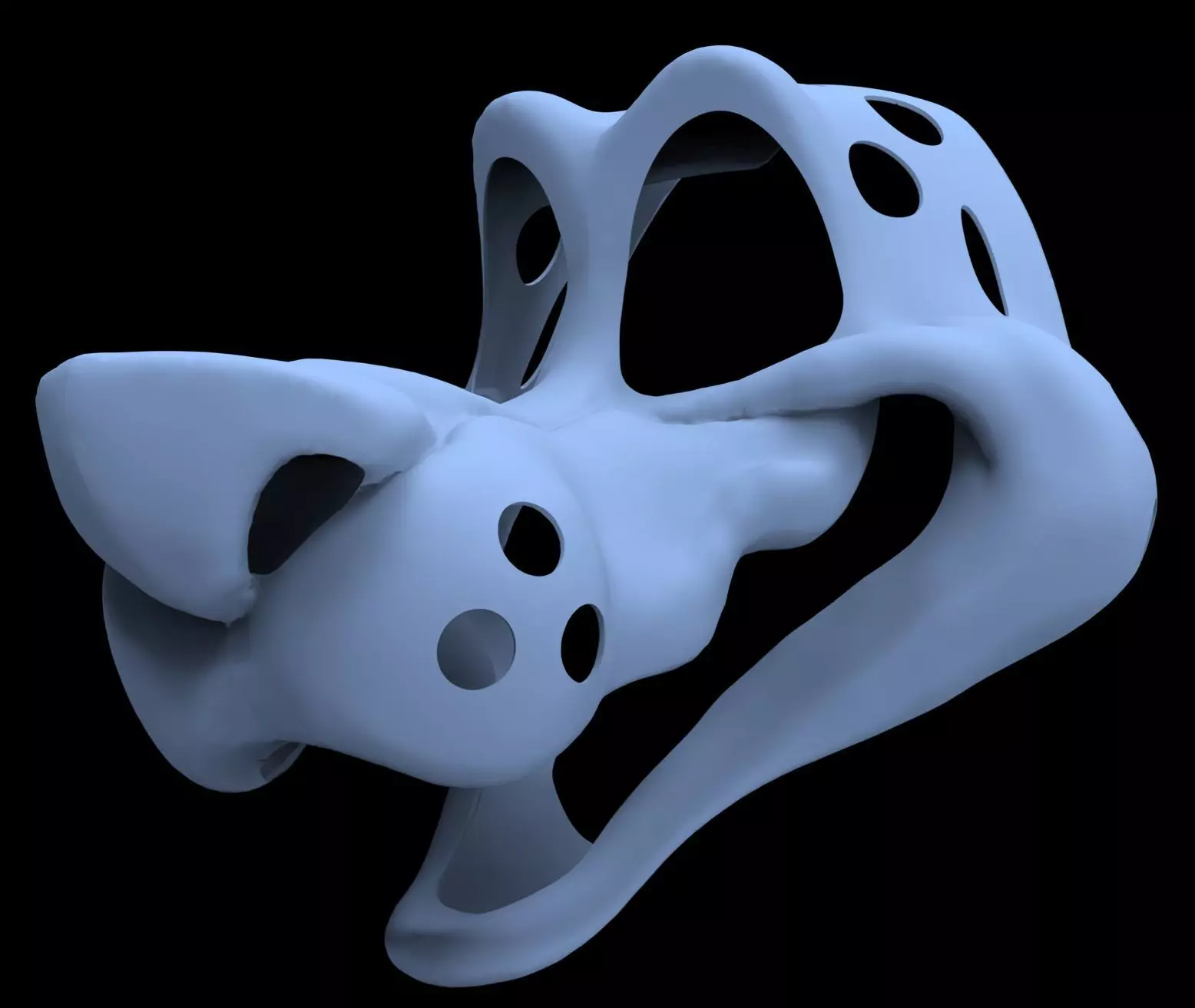 Long Snoot Canine Fursuit Head Base 3D print model_0