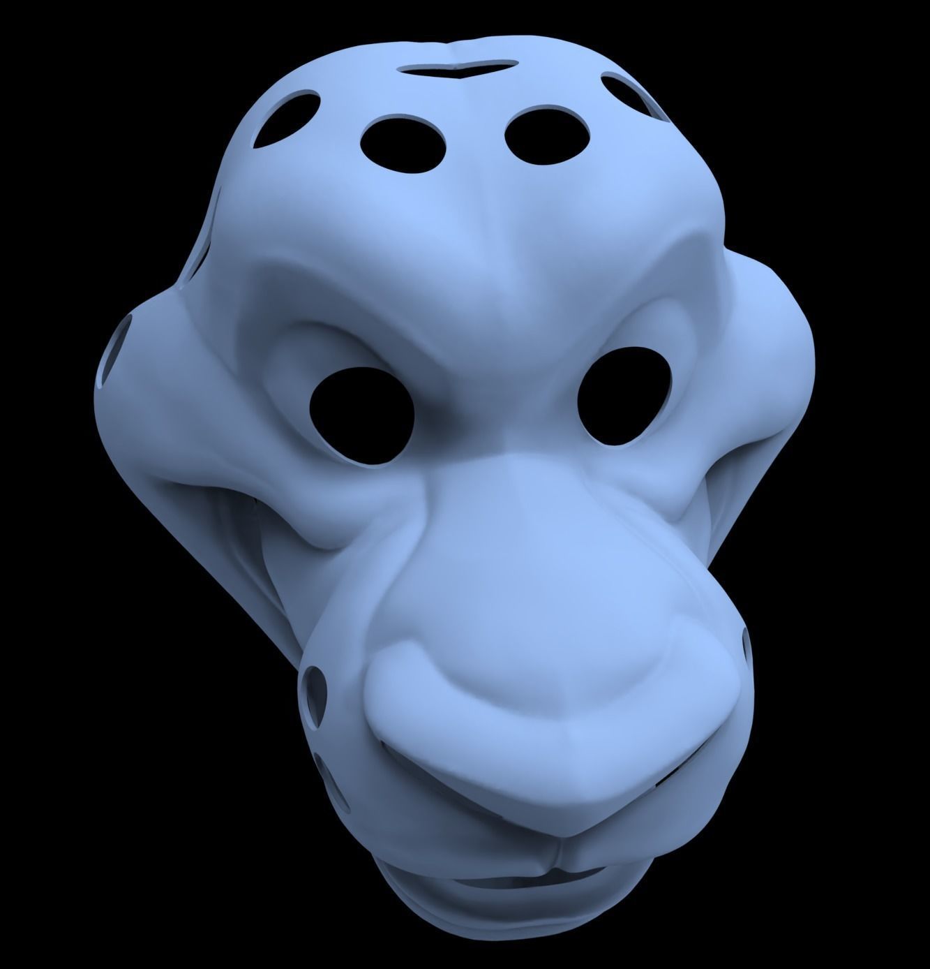 Toon Lion Fursuit Base 3D Model 3D print model_4