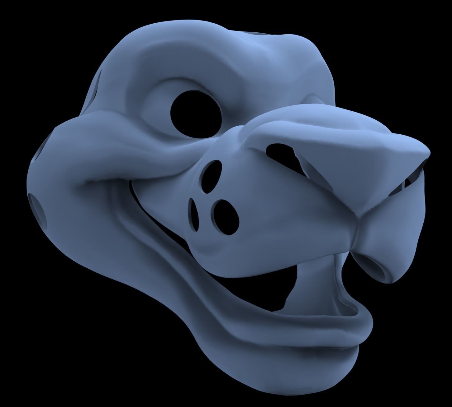 Toon Lion Fursuit Base 3D Model 3D print model_3