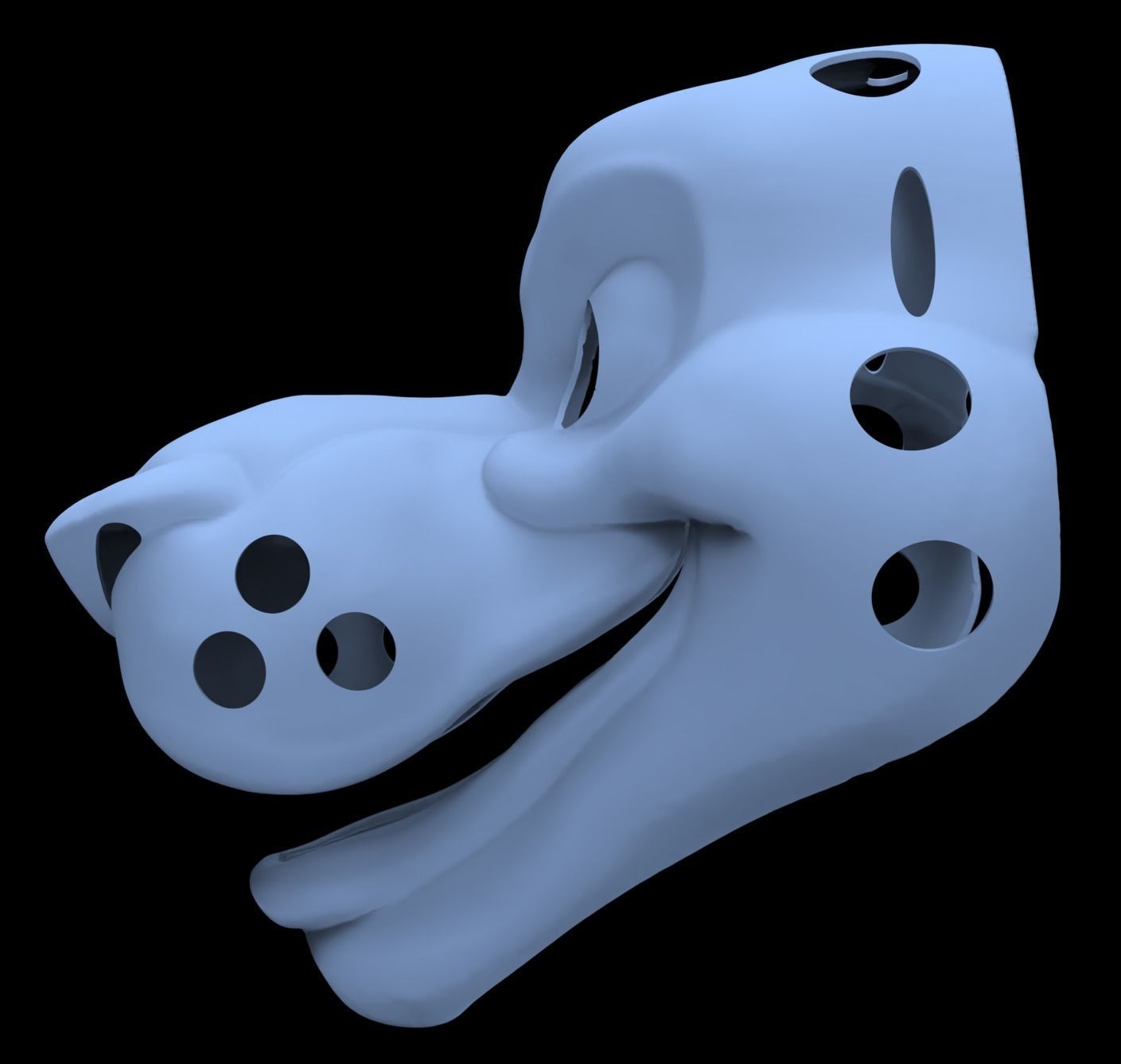 Toon Lion Fursuit Base 3D Model 3D print model_1