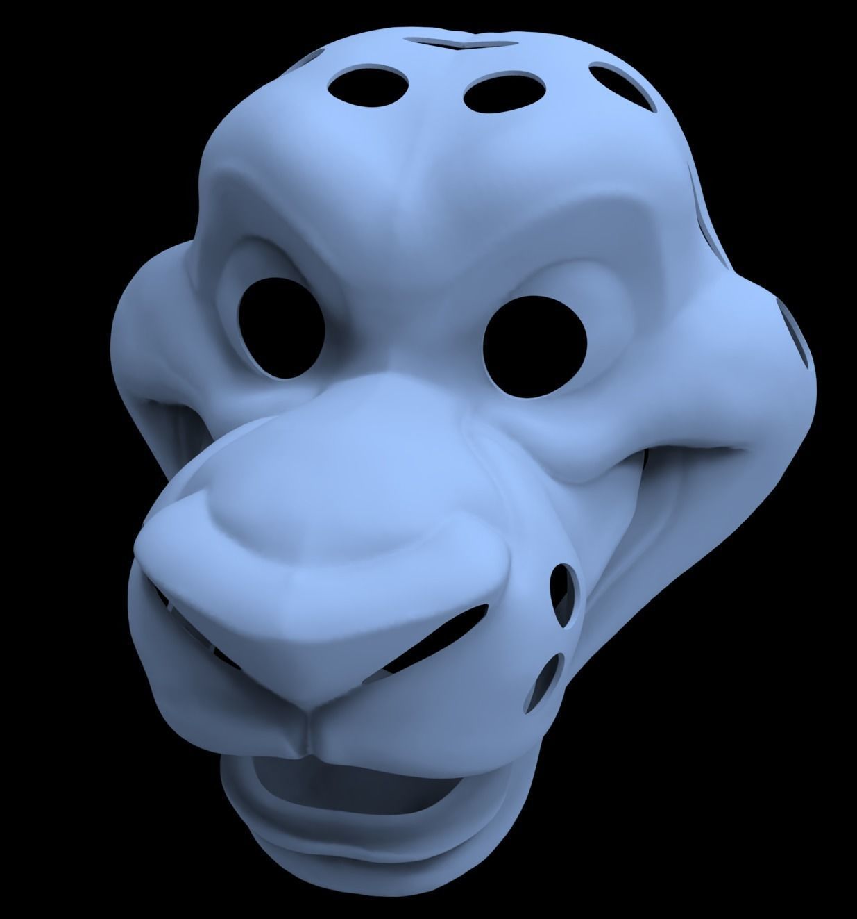 Toon Lion Fursuit Base 3D Model 3D print model_5