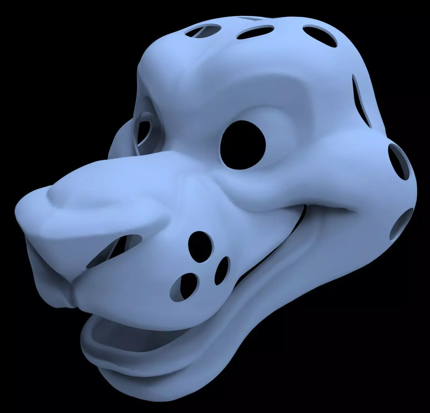 Toon Lion Fursuit Base 3D Model 3D print model_0