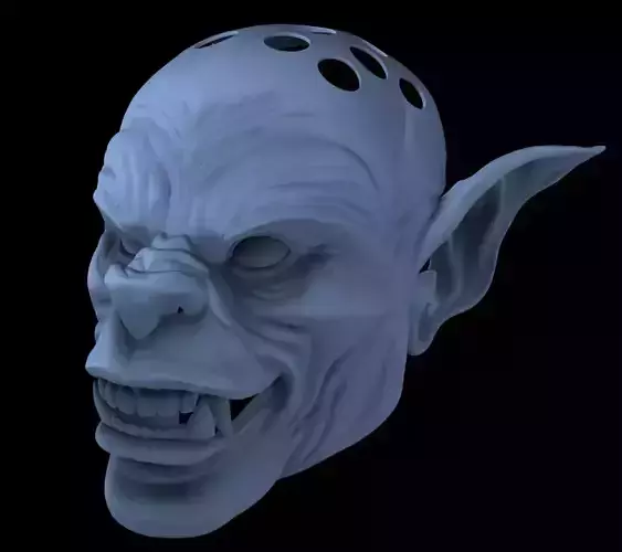 Humanoid Werewolf Cosplay Fursuit Head Base