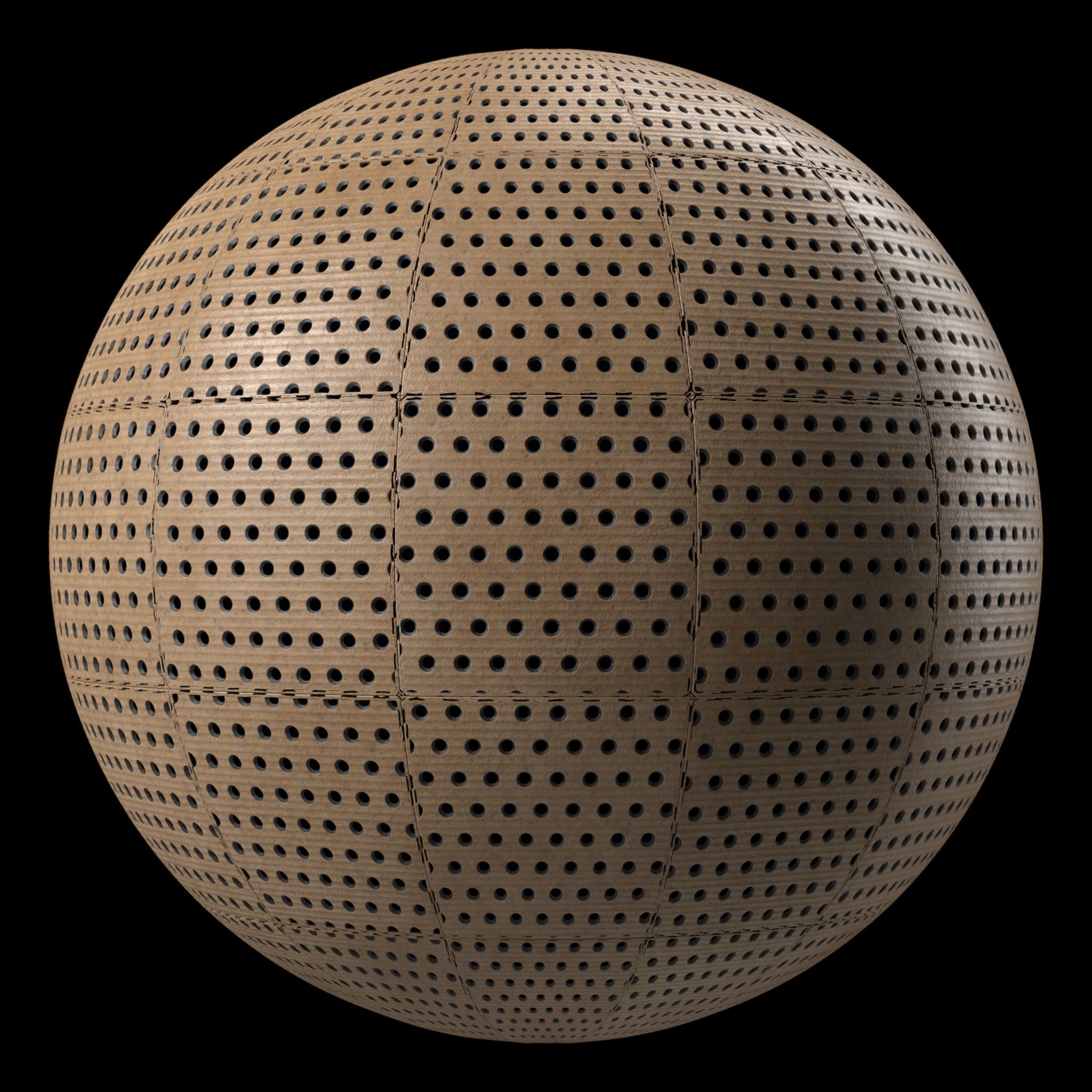 CardBoard Materials 04- Perforated CardBoard- Sbsar Seamless Texture_4