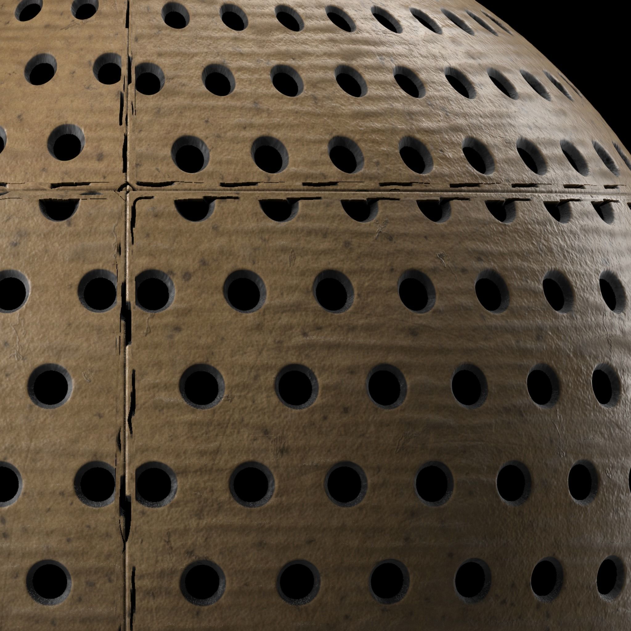 CardBoard Materials 04- Perforated CardBoard- Sbsar Seamless Texture_2