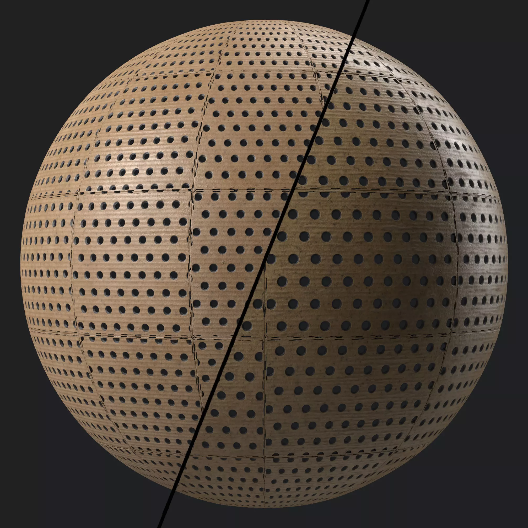 CardBoard Materials 04- Perforated CardBoard- Sbsar Seamless Texture_0