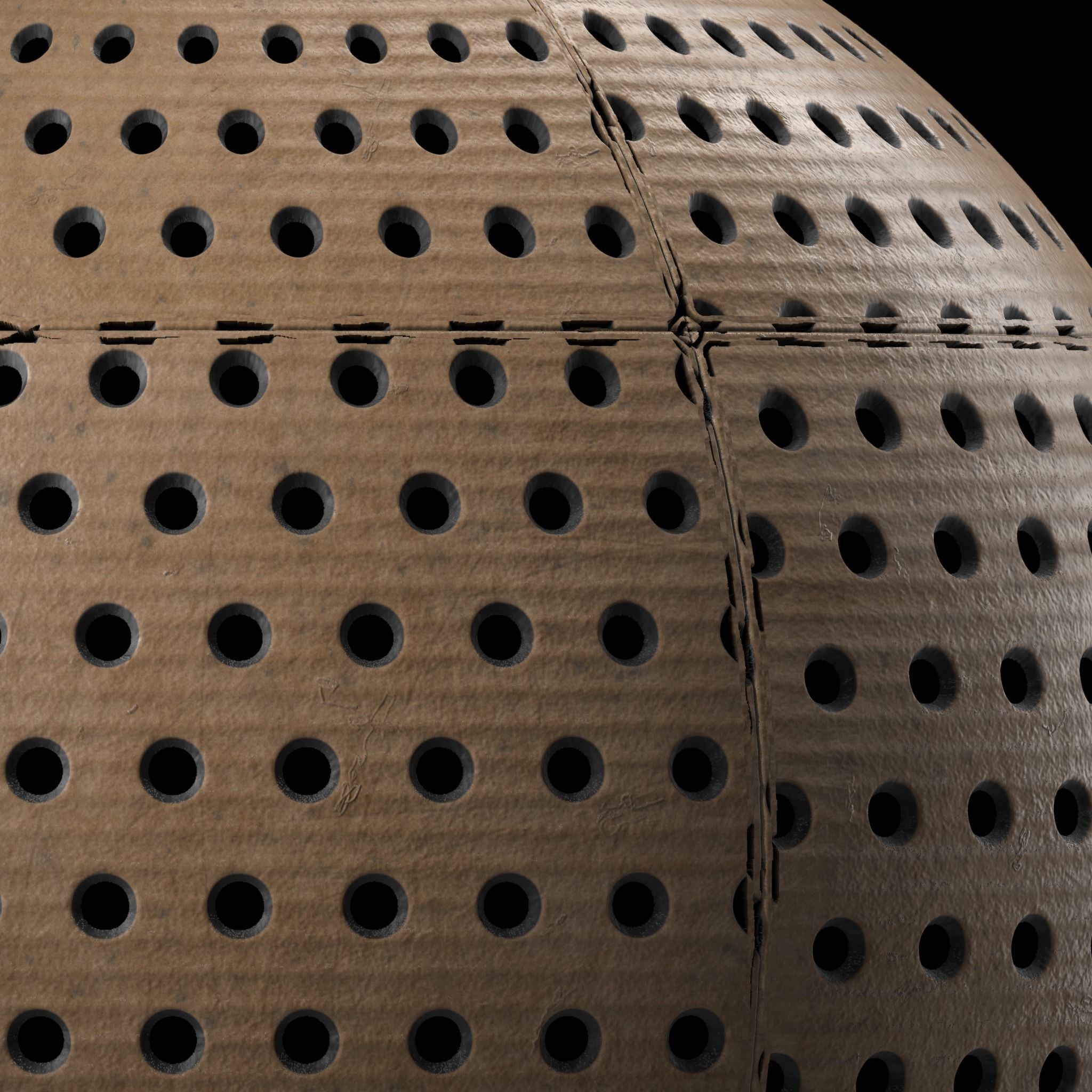 CardBoard Materials 04- Perforated CardBoard- Sbsar Seamless Texture_5