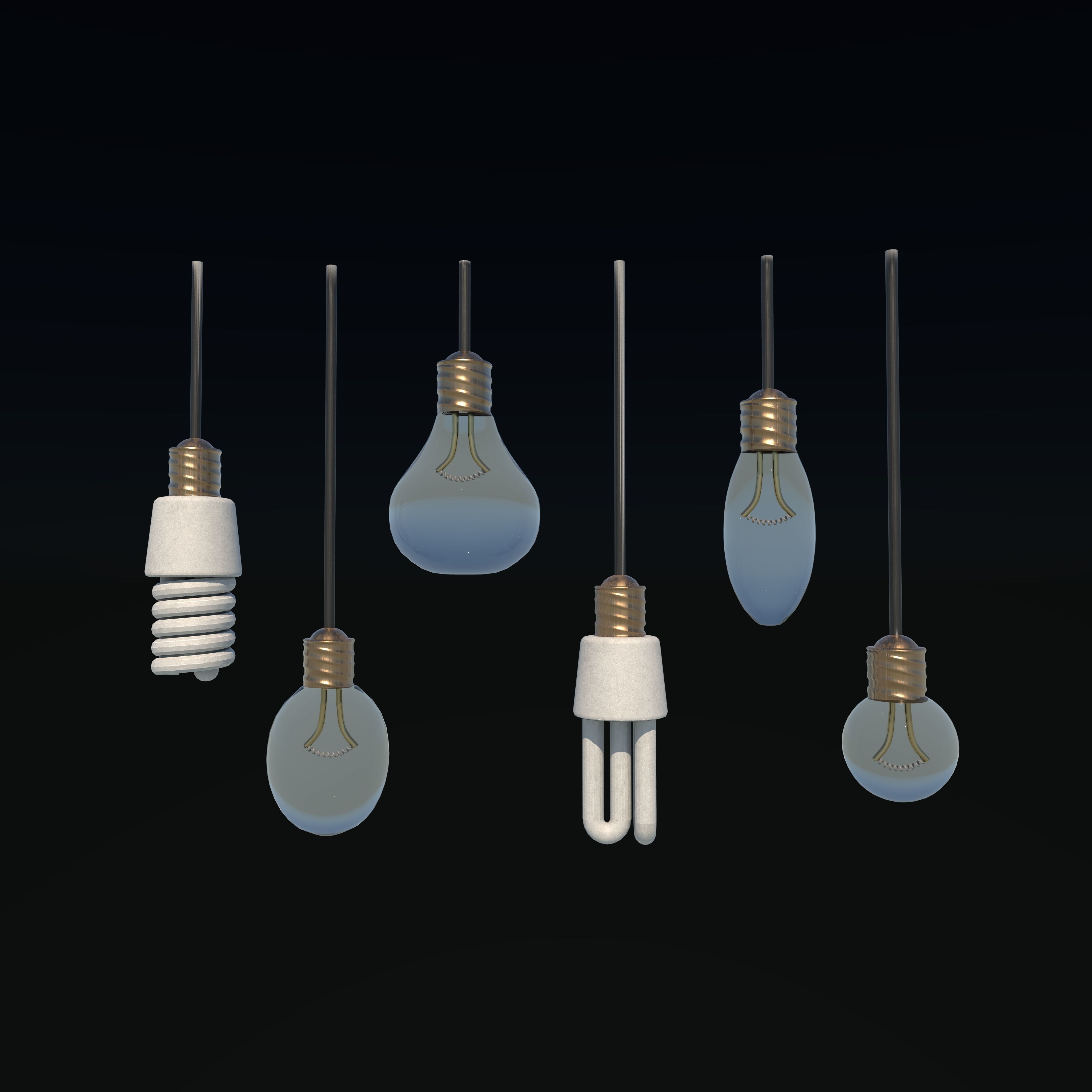 Hanging Light 3D model_6