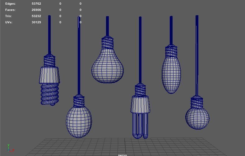 Hanging Light 3D model_9