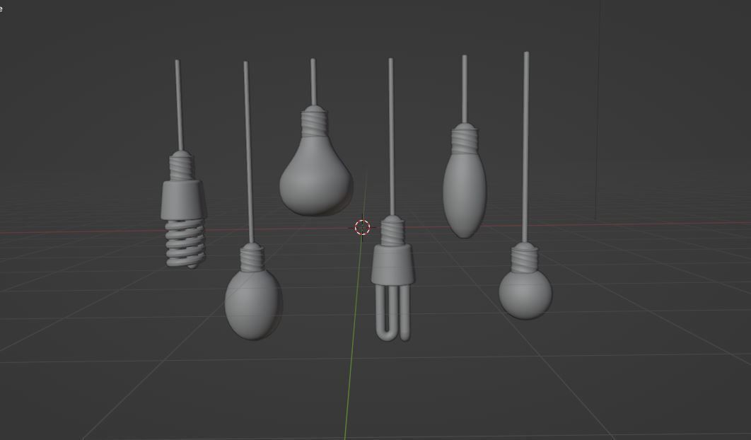 Hanging Light 3D model_8