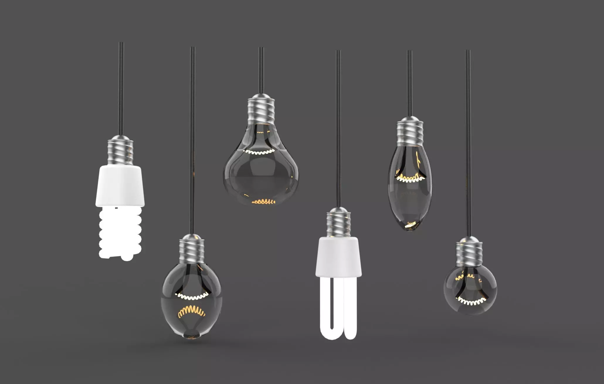 Hanging Light 3D model_0