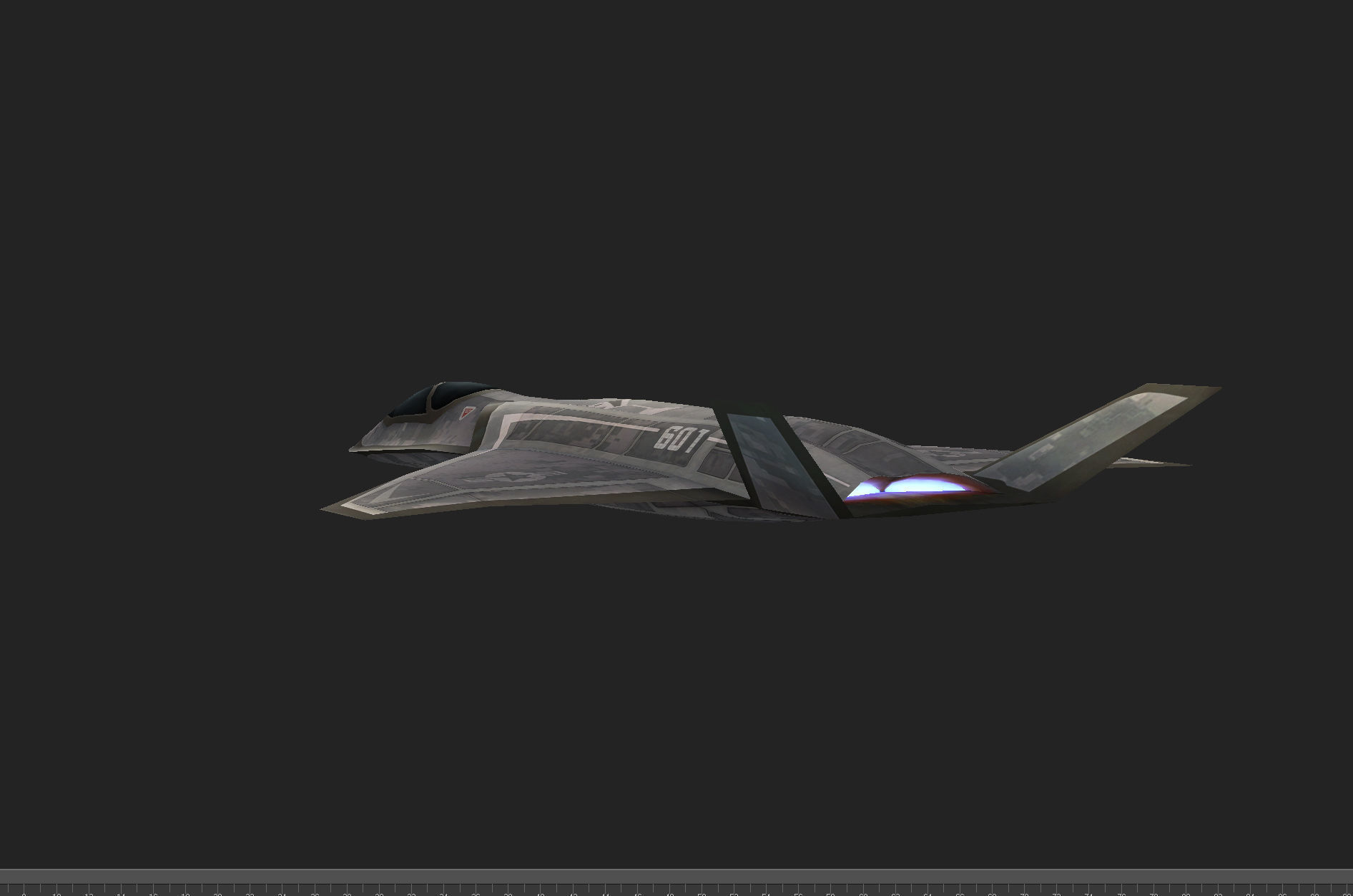 F-X  NGAD concept aircraft painted game model Low-poly 3D model Low-poly 3D model_7