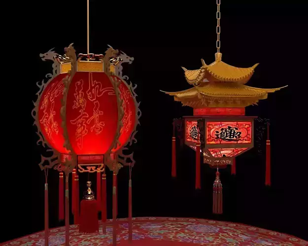 Chinese red lantern