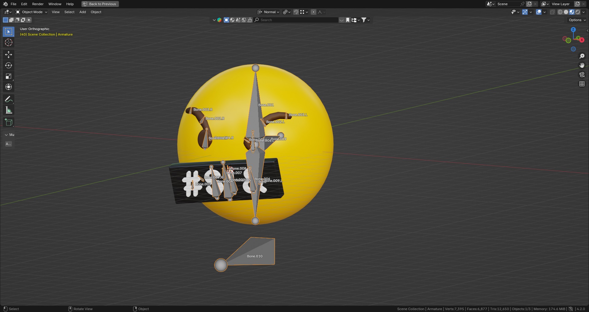 Cursing Word Censored Emoticon Emoji or Smiley 3D model_8