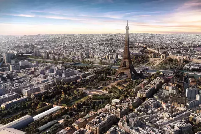 Eiffel Tower Paris City