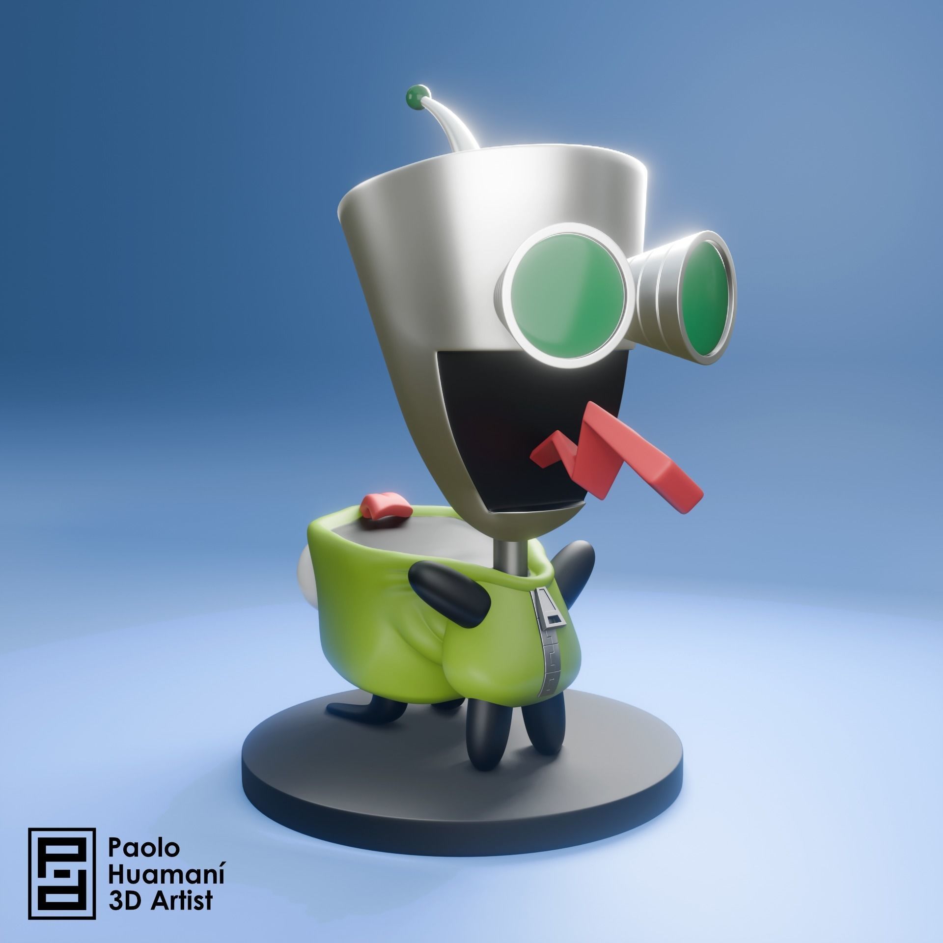 GIR - Invader Zim 3D print model_2