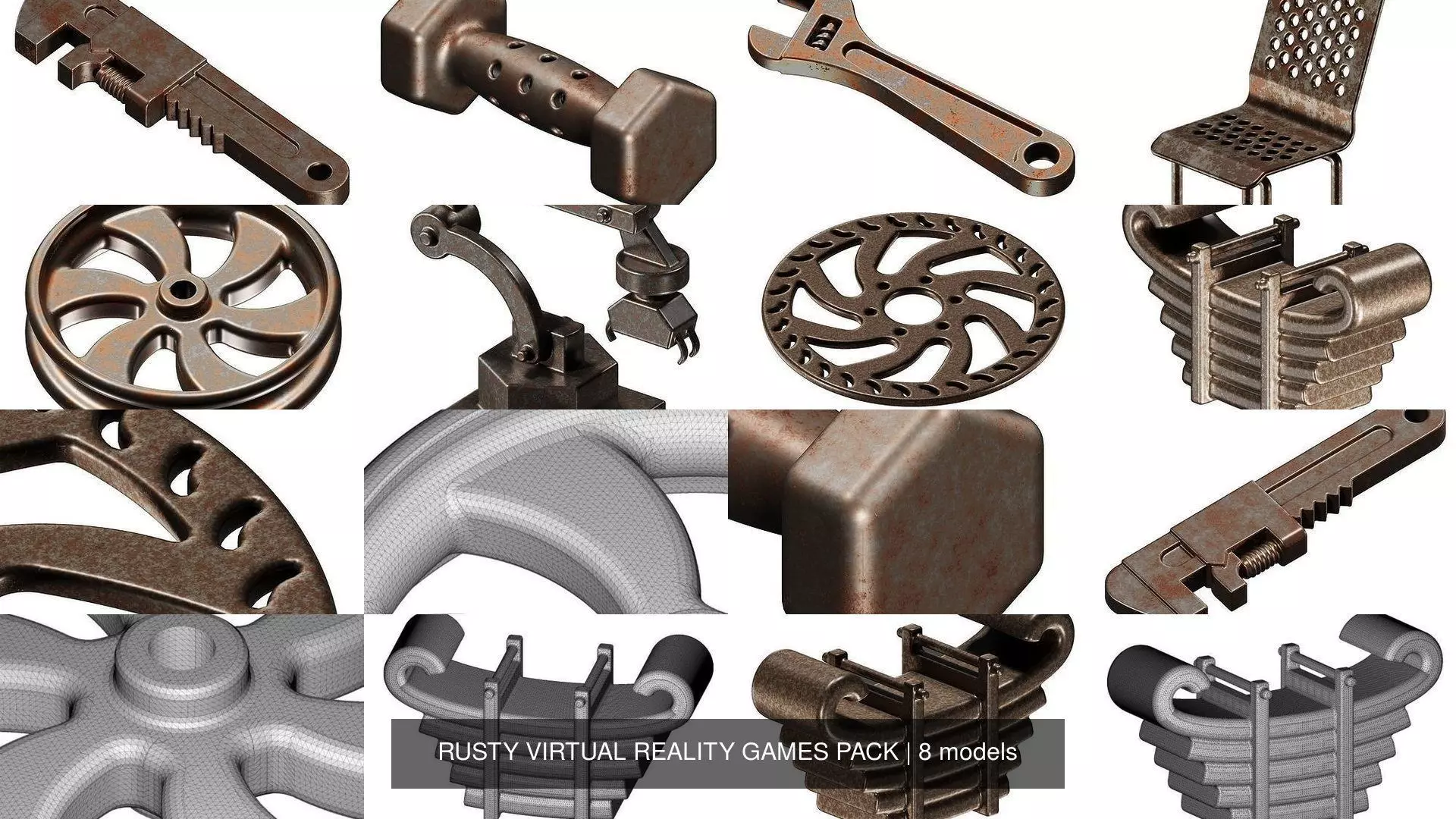 RUSTY VIRTUAL REALITY GAMES PACK 3D Model Collection_0