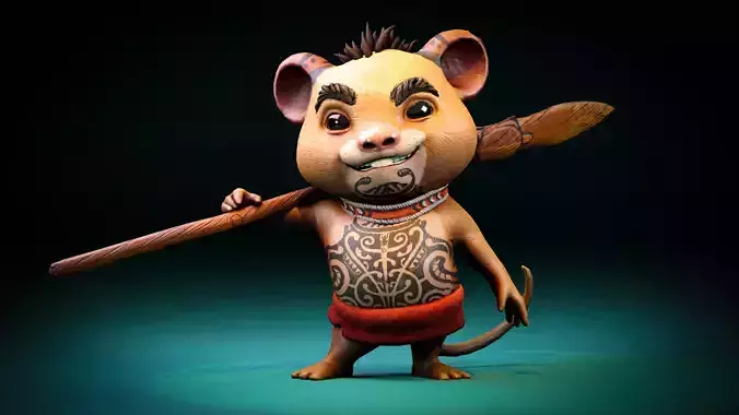 Maori Mouse - Game Ready Hero Character