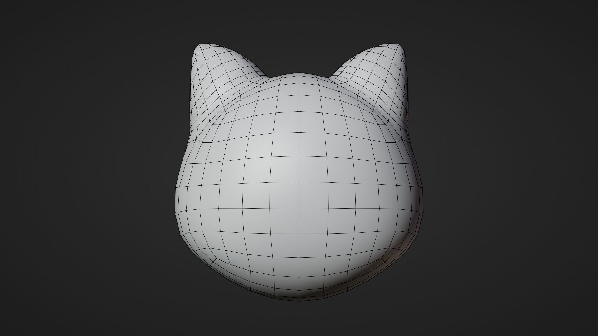 Heart eyes Cat Emoticon Emoji or Smiley 3D model_12