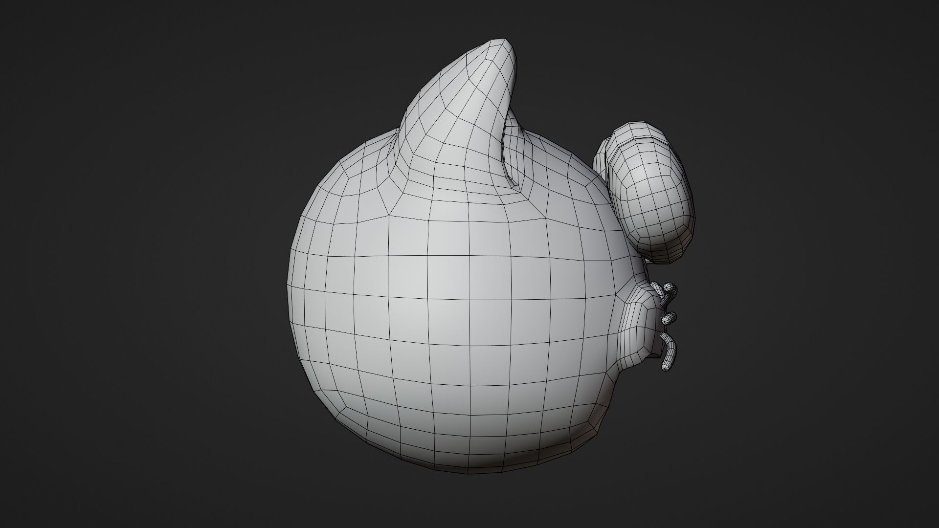 Heart eyes Cat Emoticon Emoji or Smiley 3D model_11