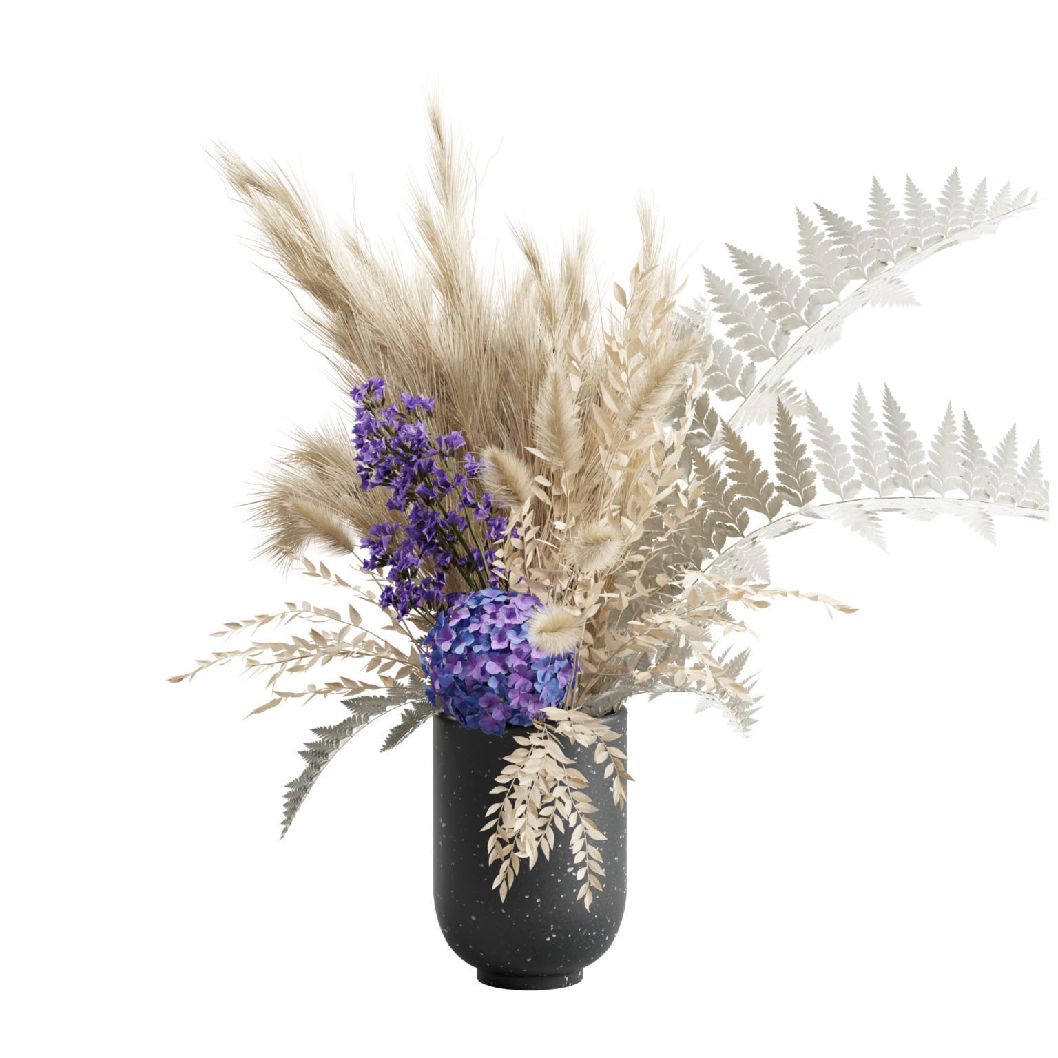 Vase Bouquet Pampas 01 3D model_7