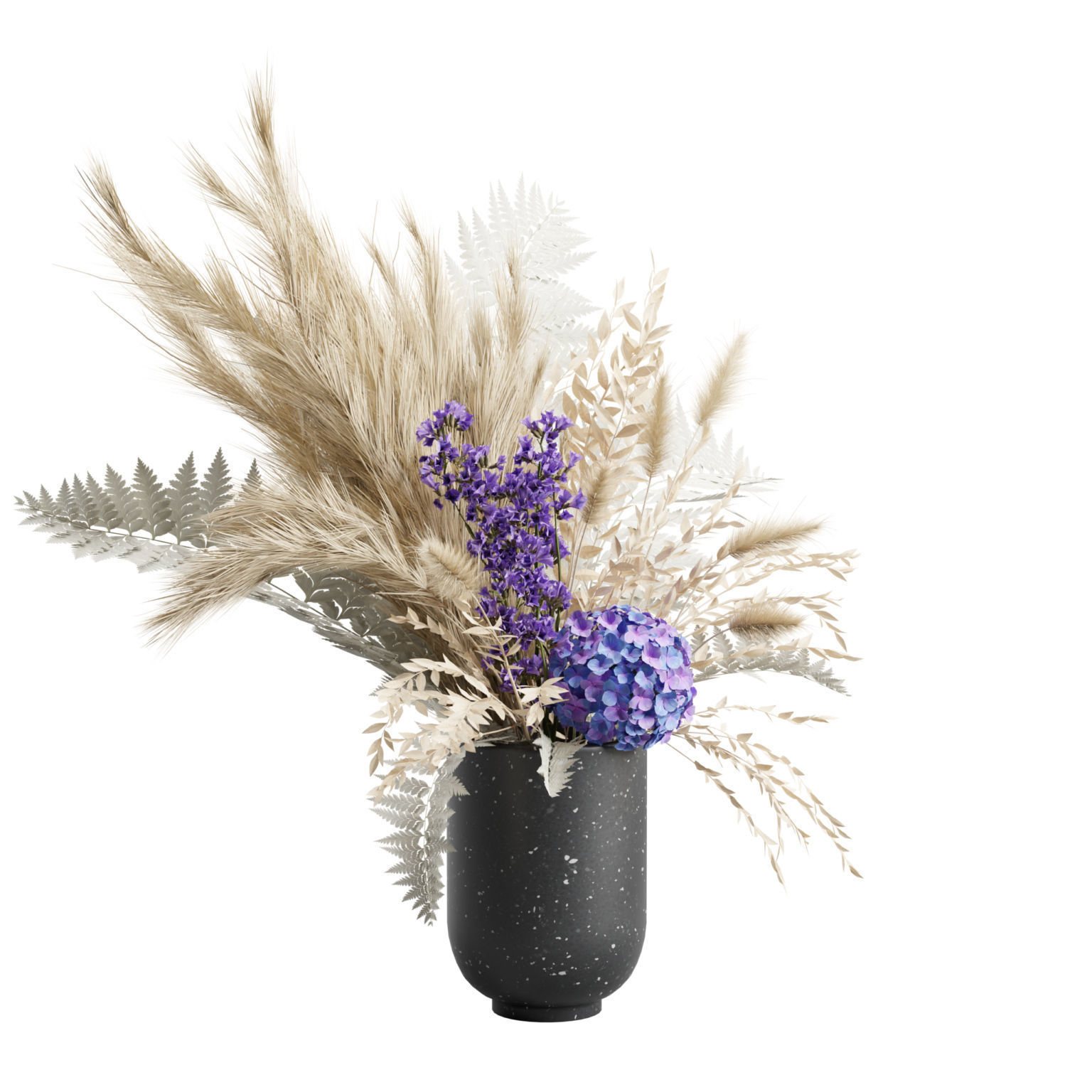 Vase Bouquet Pampas 01 3D model_3