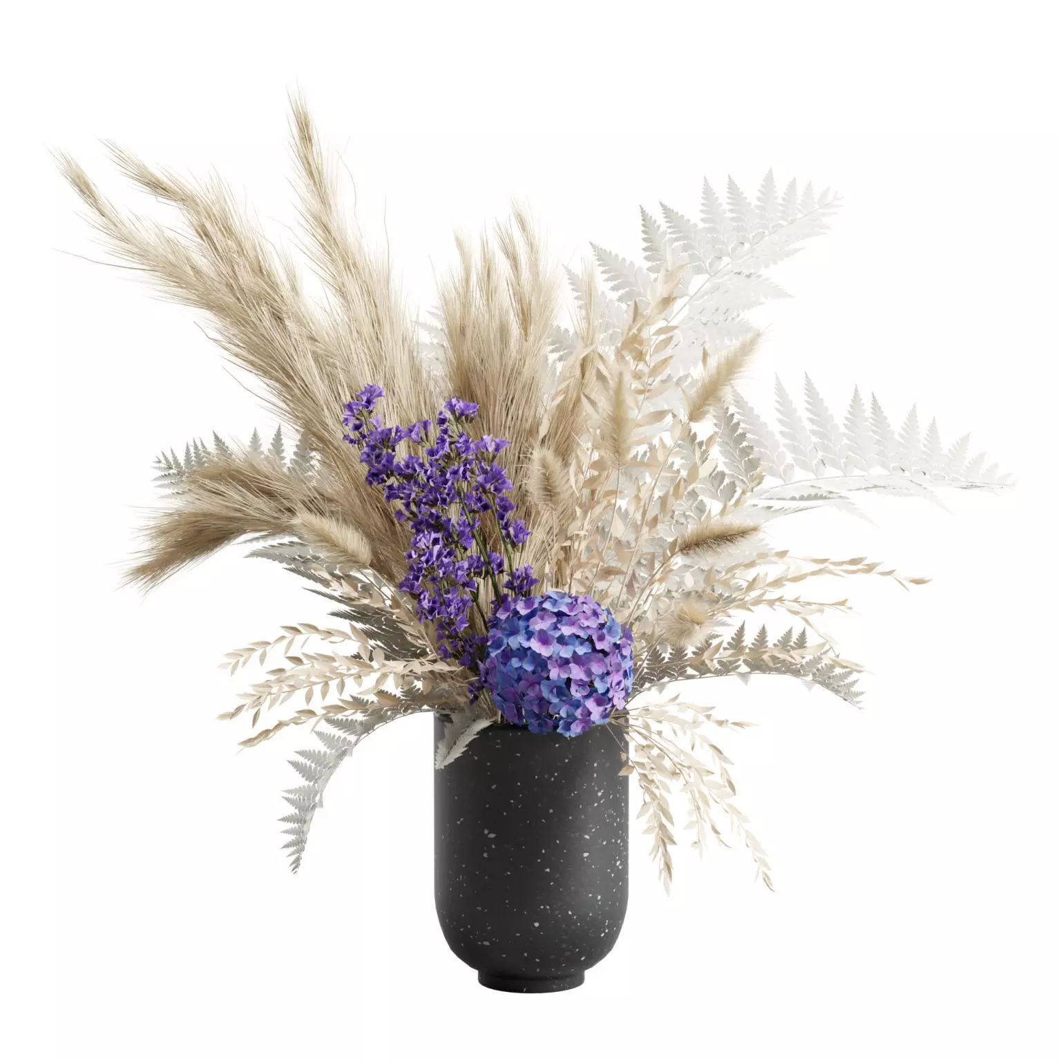 Vase Bouquet Pampas 01 3D model_0