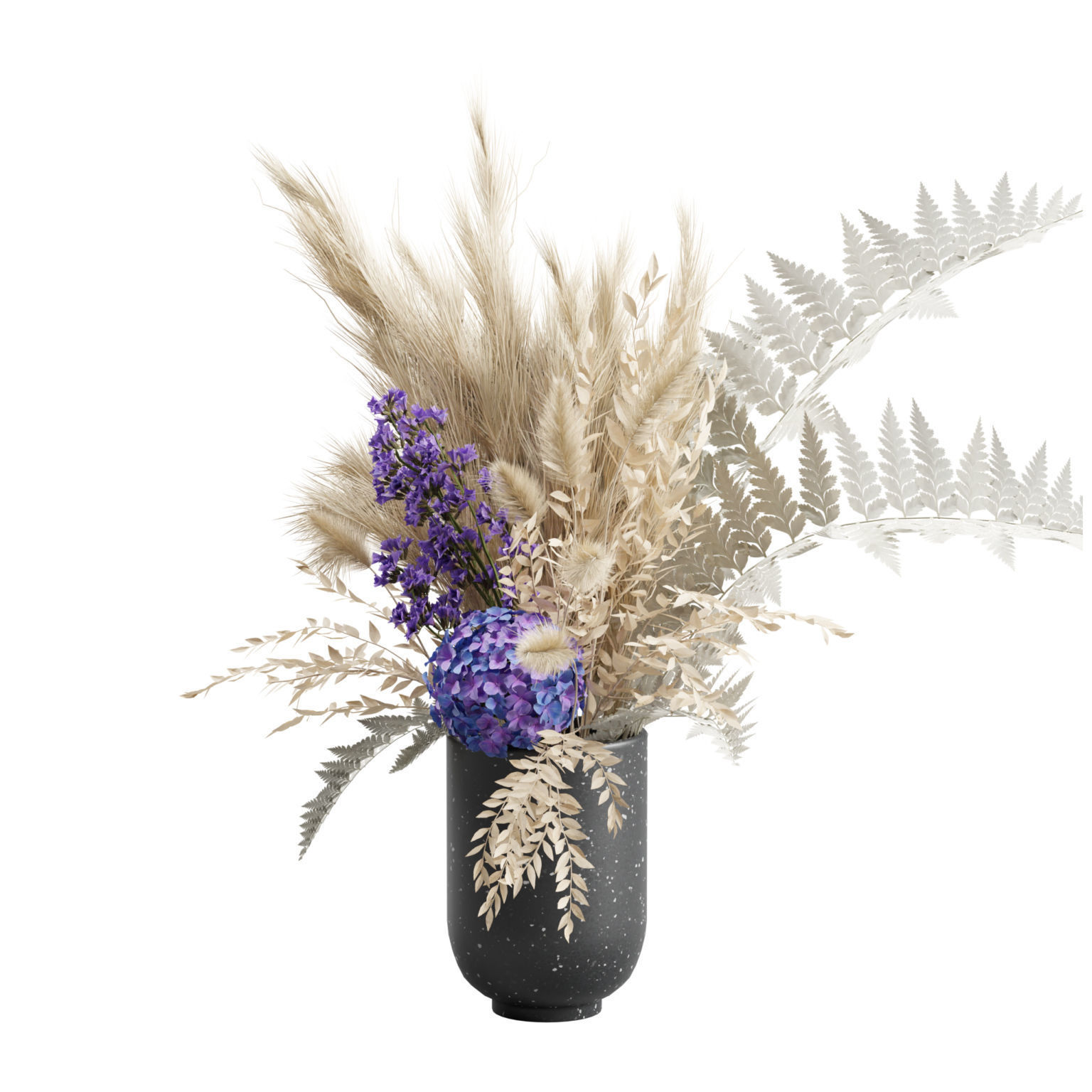 Vase Bouquet Pampas 01 3D model_5