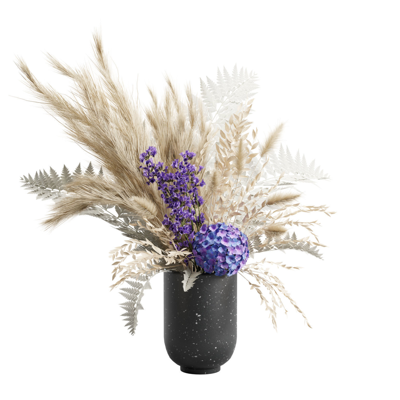 Vase Bouquet Pampas 01 3D model_4