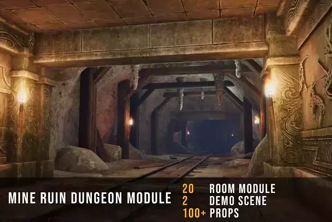 Mine Ruin Dungeon Asset Pack