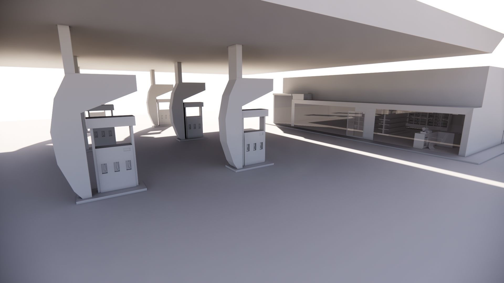 Gas Station6 3D model_13