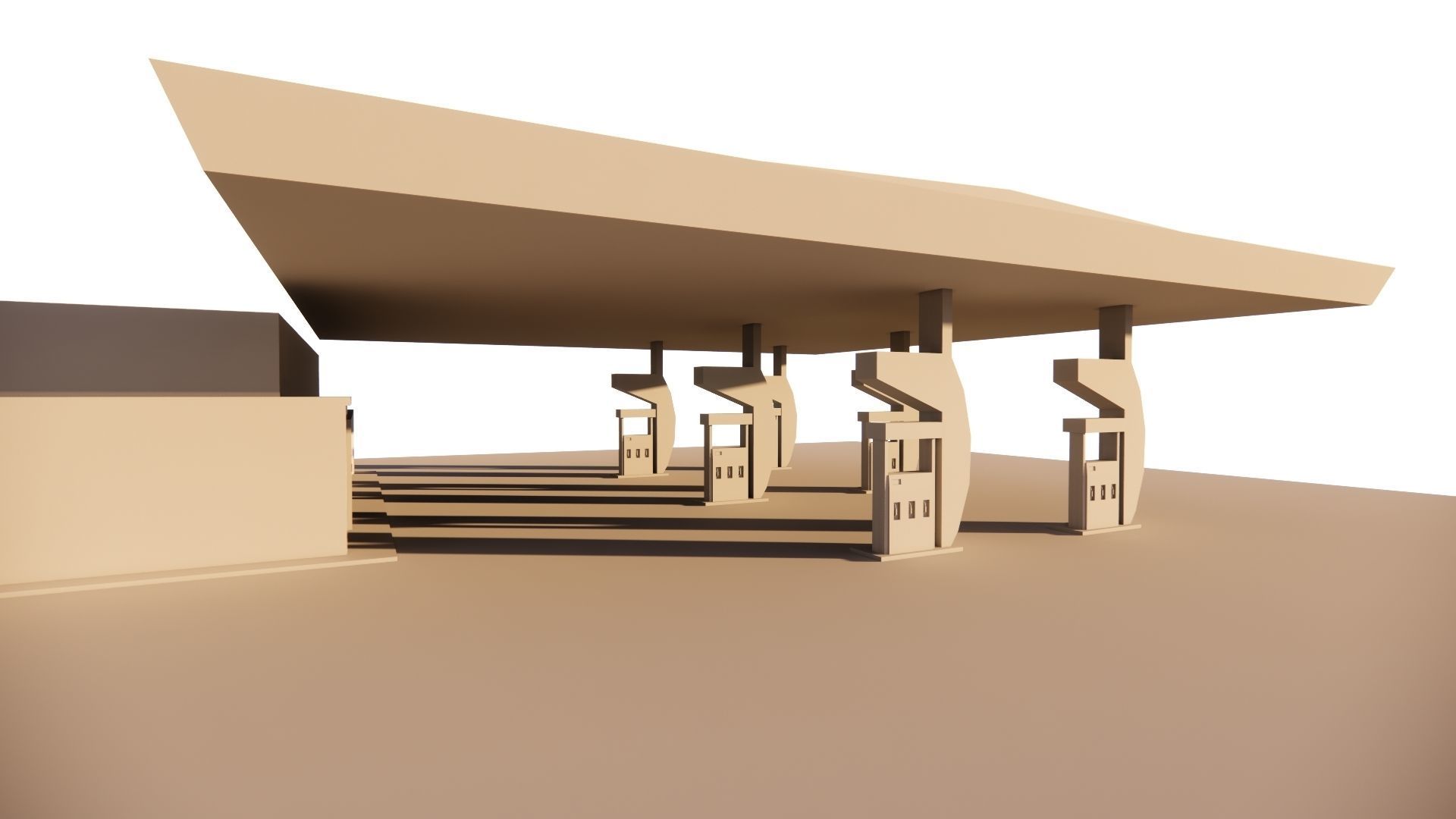 Gas Station6 3D model_17