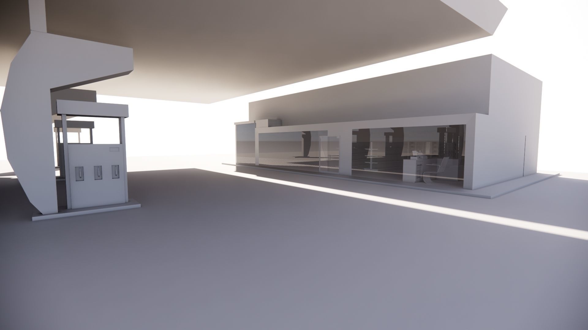 Gas Station6 3D model_12