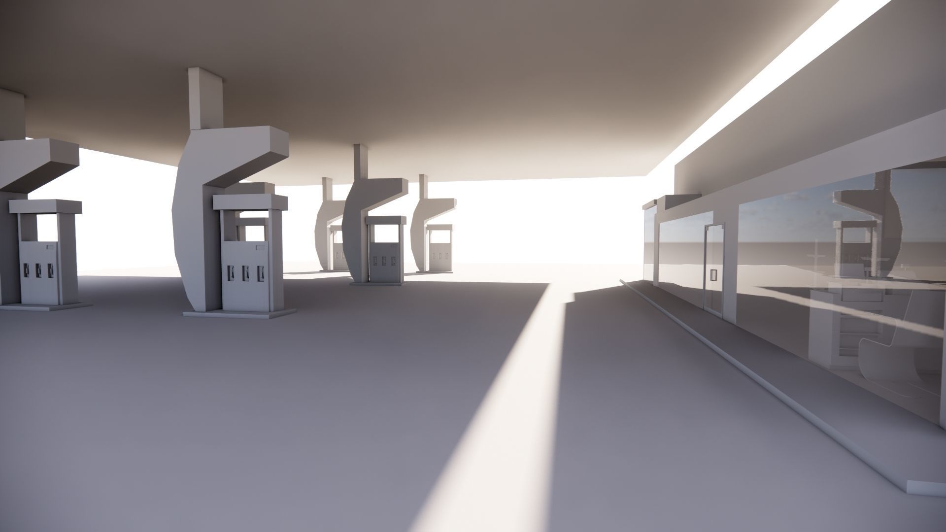 Gas Station6 3D model_11