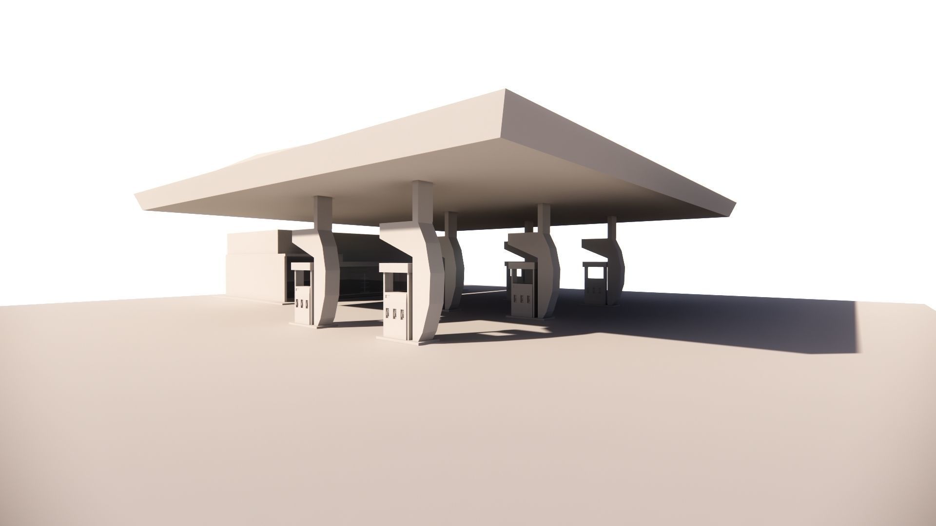 Gas Station6 3D model_16