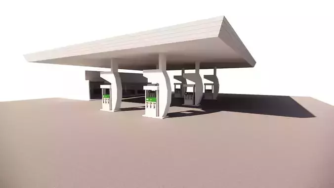 Gas Station6 3D model