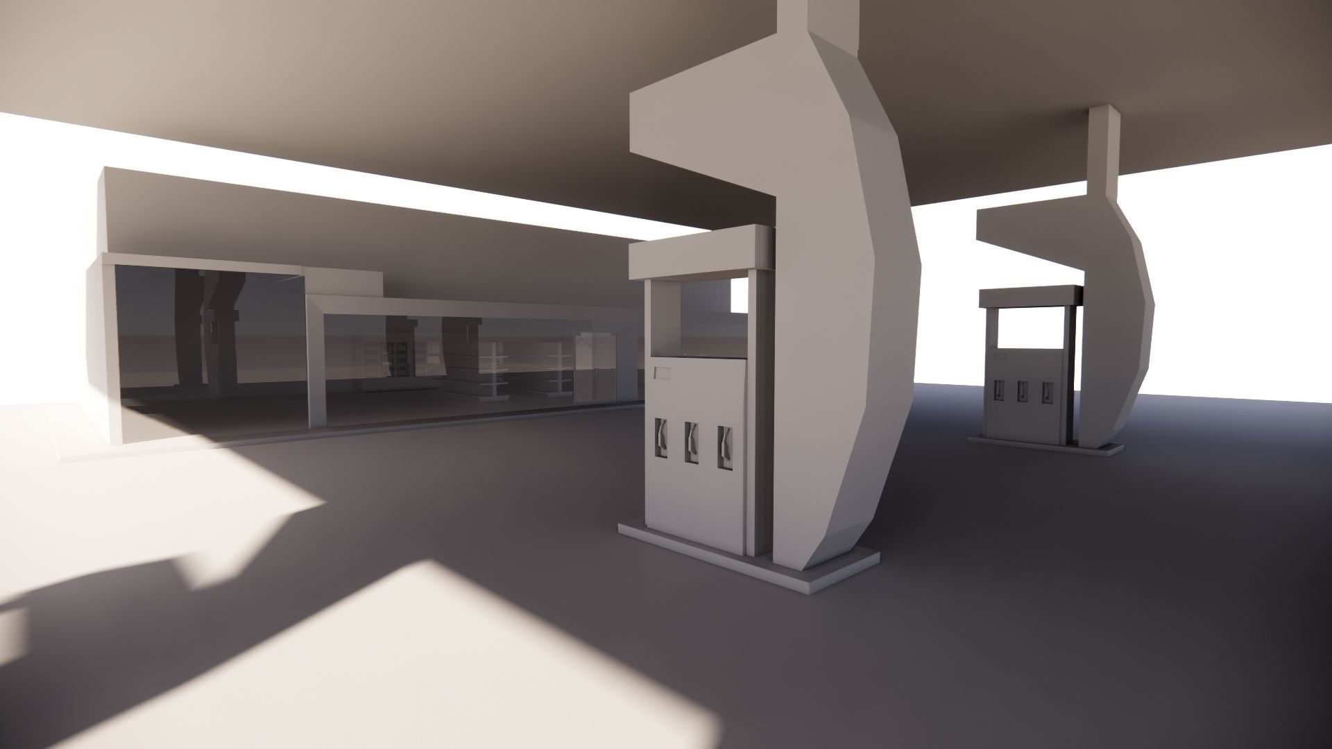 Gas Station6 3D model_19