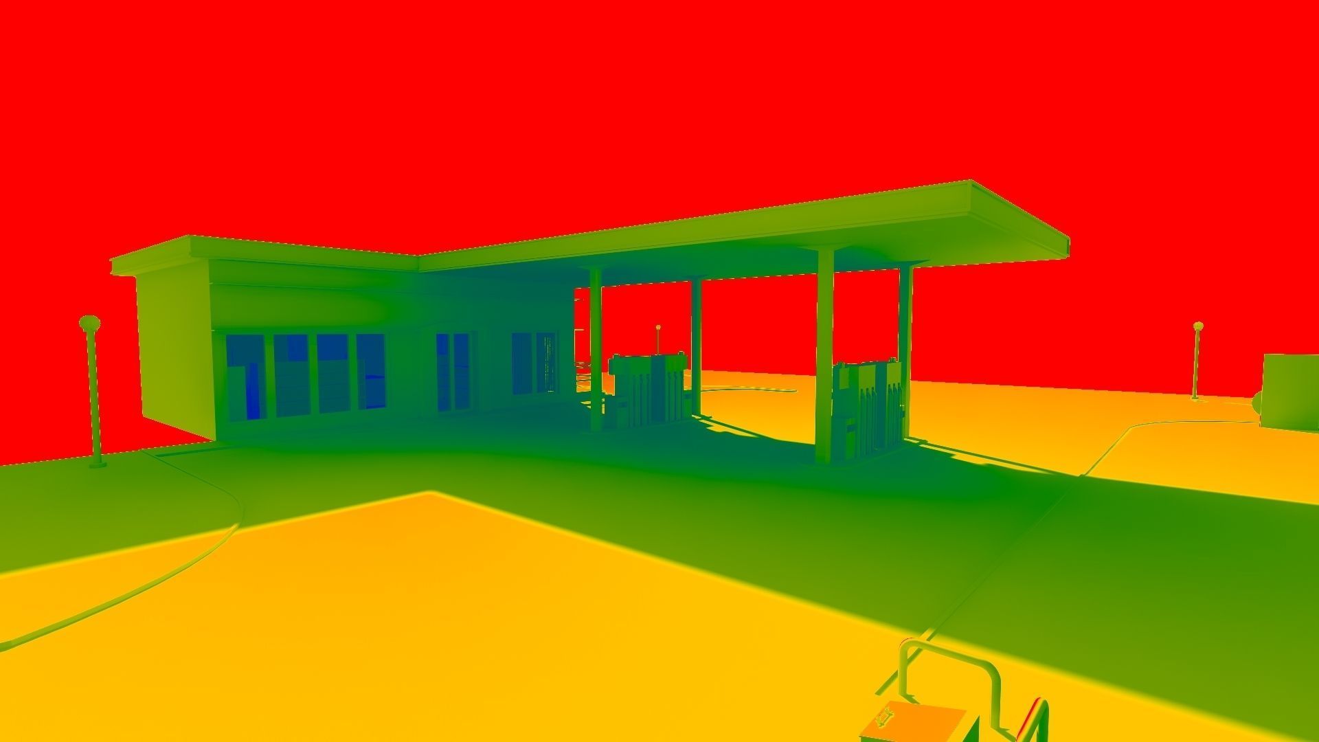 Gas Station5 3D model_13