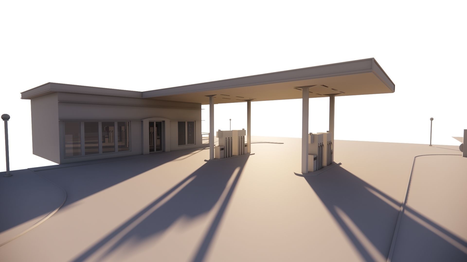 Gas Station5 3D model_17
