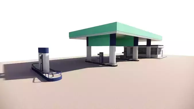 Gas Station2 3D model