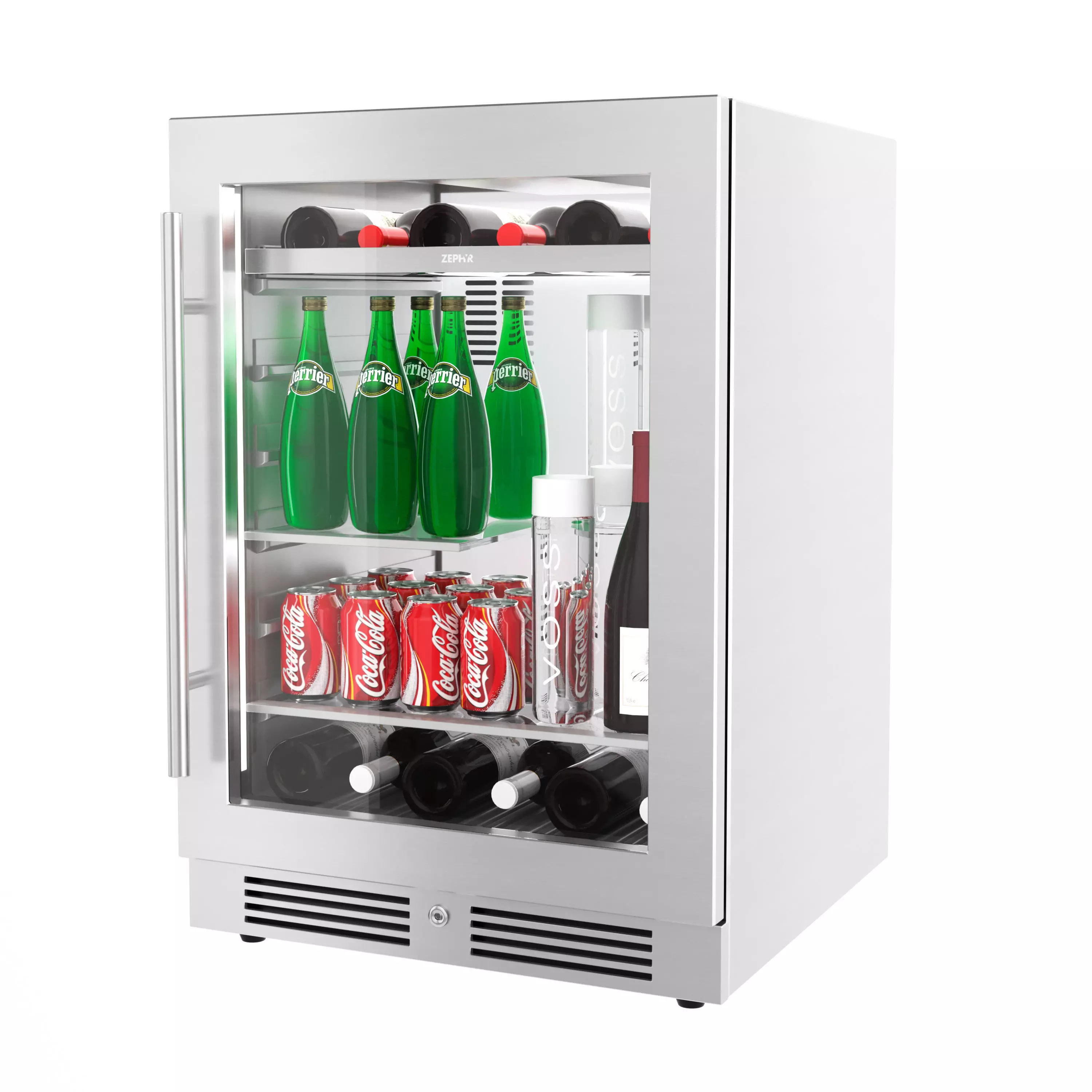 Zephyr Single Zone Beverage Cooler 3D model_0