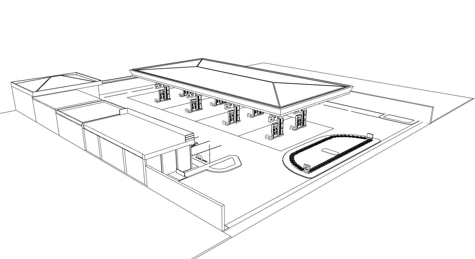 Gas Station 3D model_11