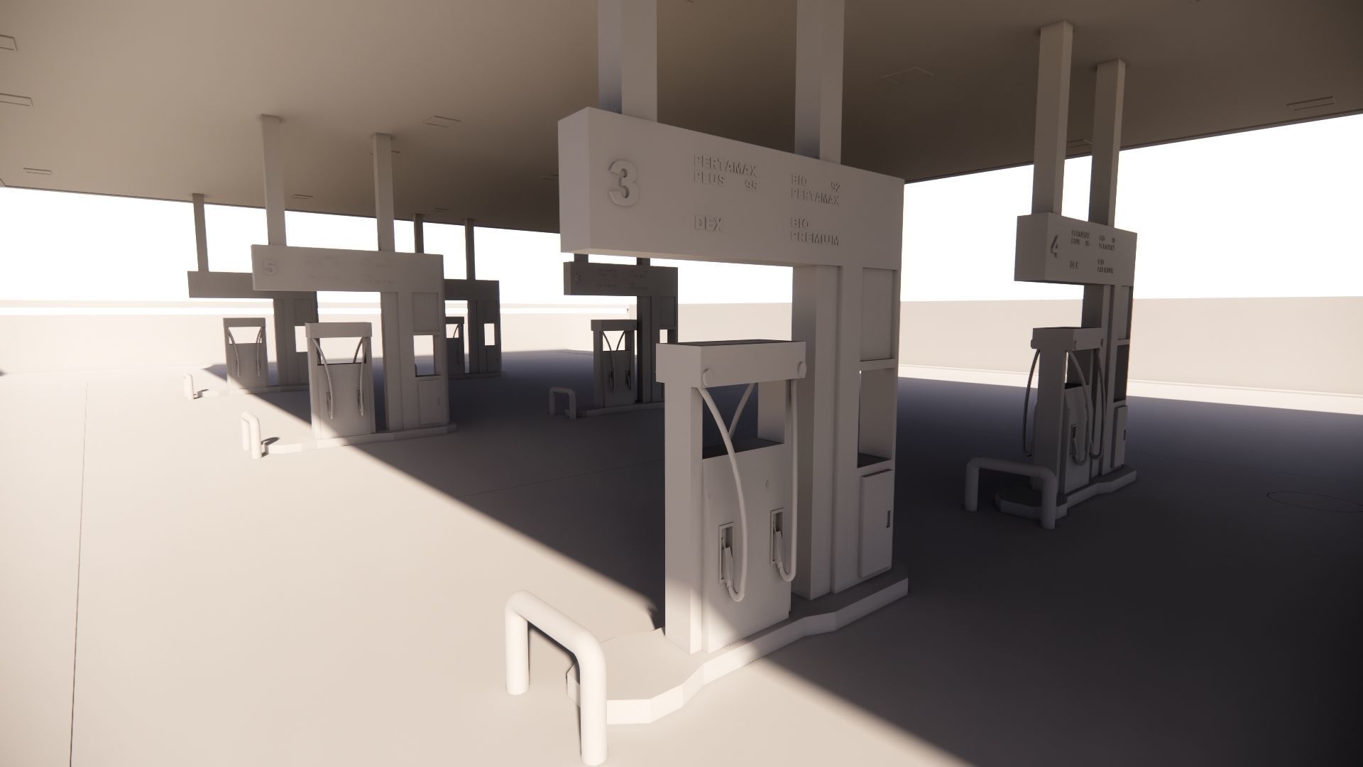Gas Station 3D model_10