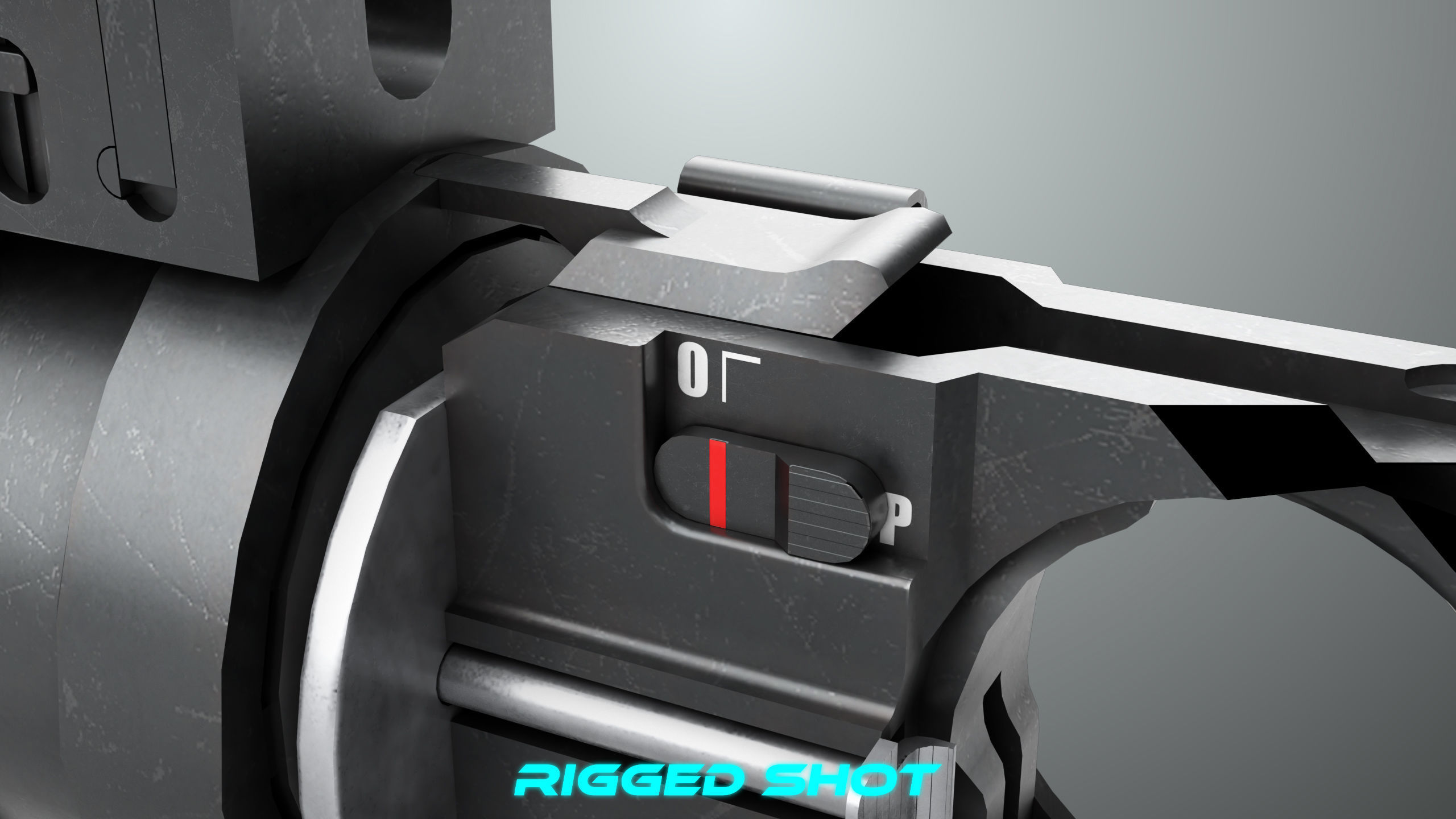 Grenade Launcher 03 Black Generic All PBR Unity UE Textures Low-poly 3D model_6