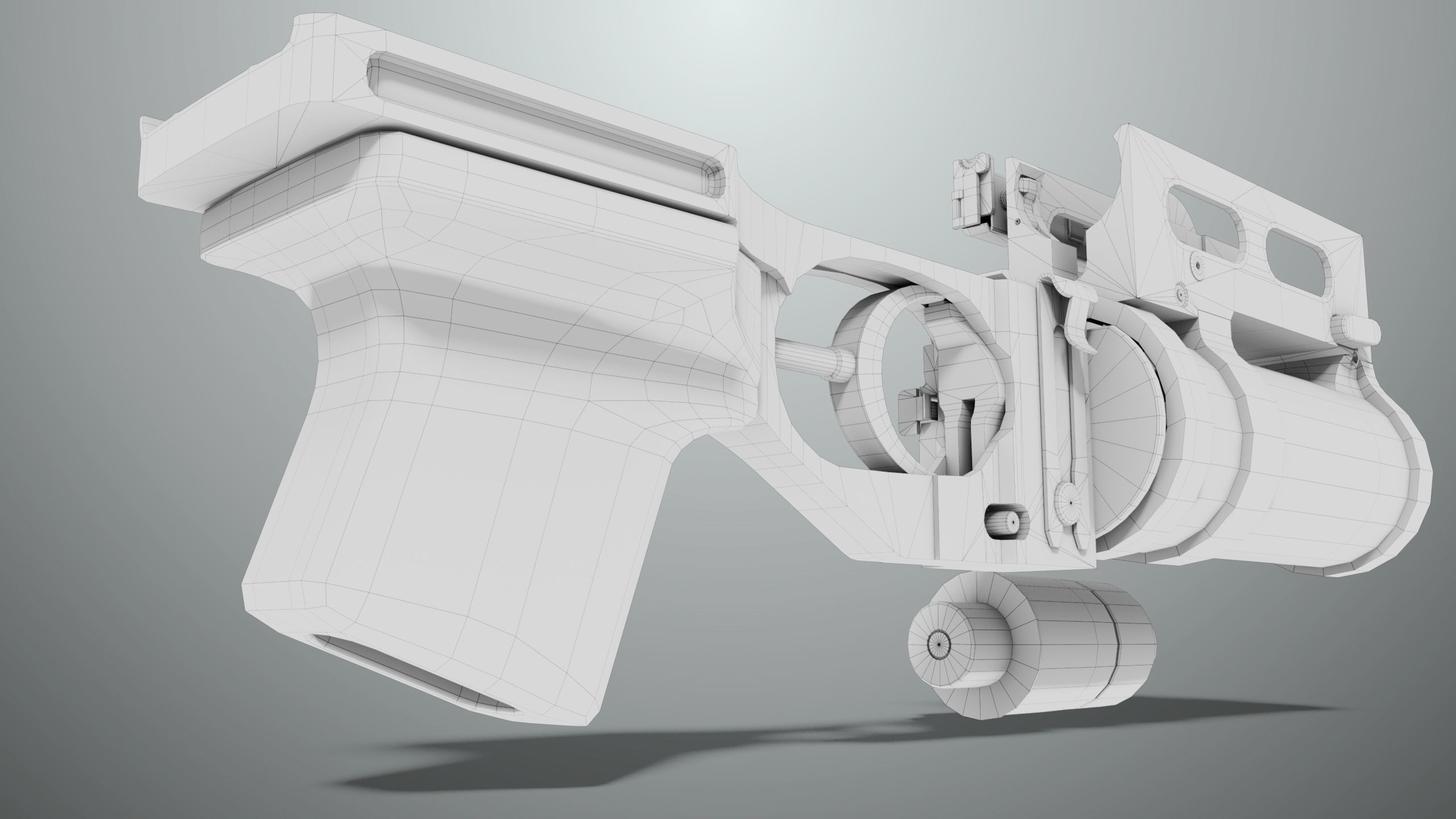 Grenade Launcher 03 Black Generic All PBR Unity UE Textures Low-poly 3D model_45