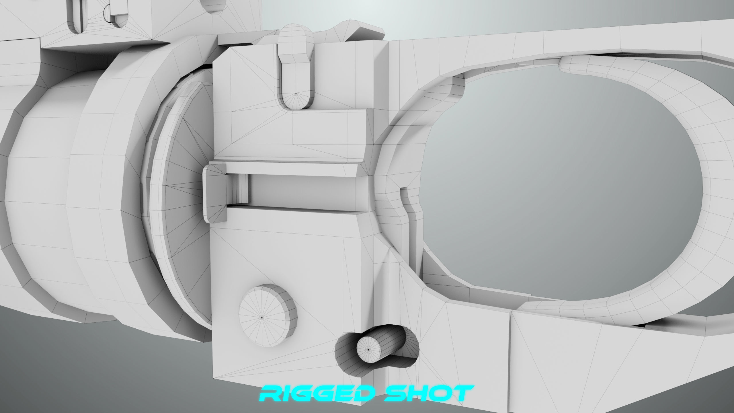 Grenade Launcher 03 Black Generic All PBR Unity UE Textures Low-poly 3D model_49