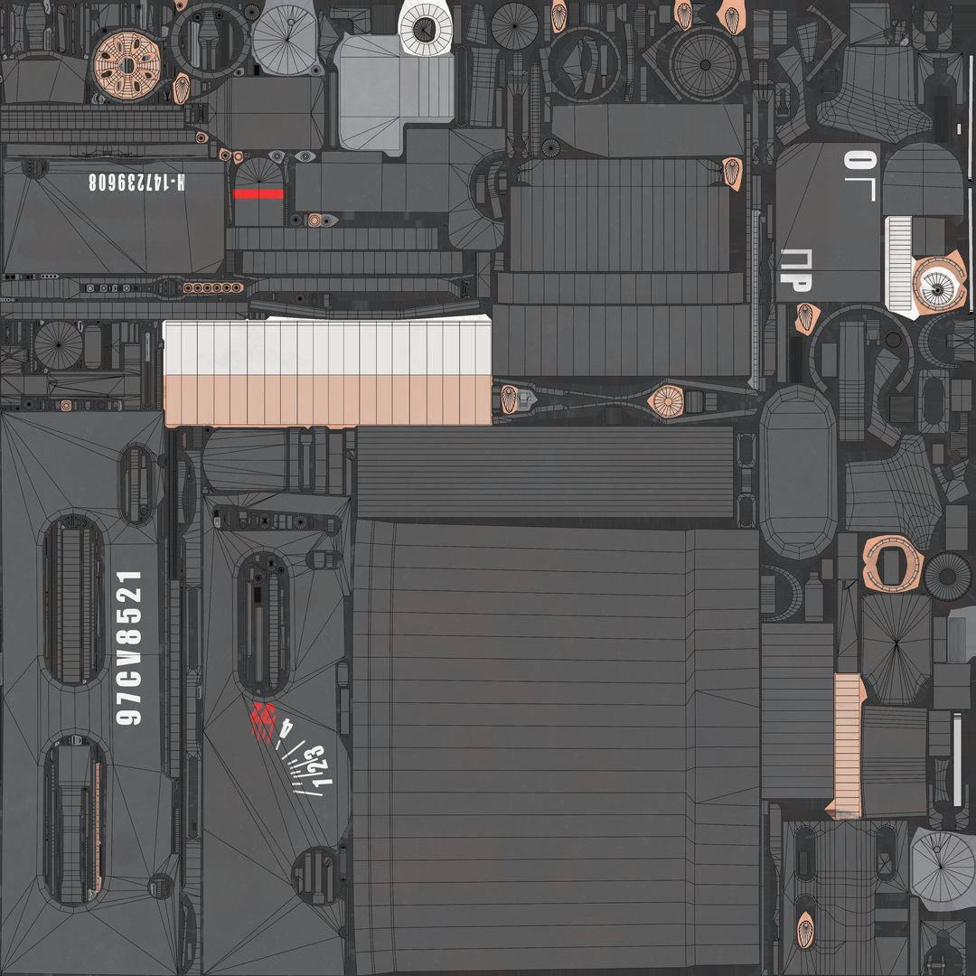 Grenade Launcher 03 Black Generic All PBR Unity UE Textures Low-poly 3D model_52