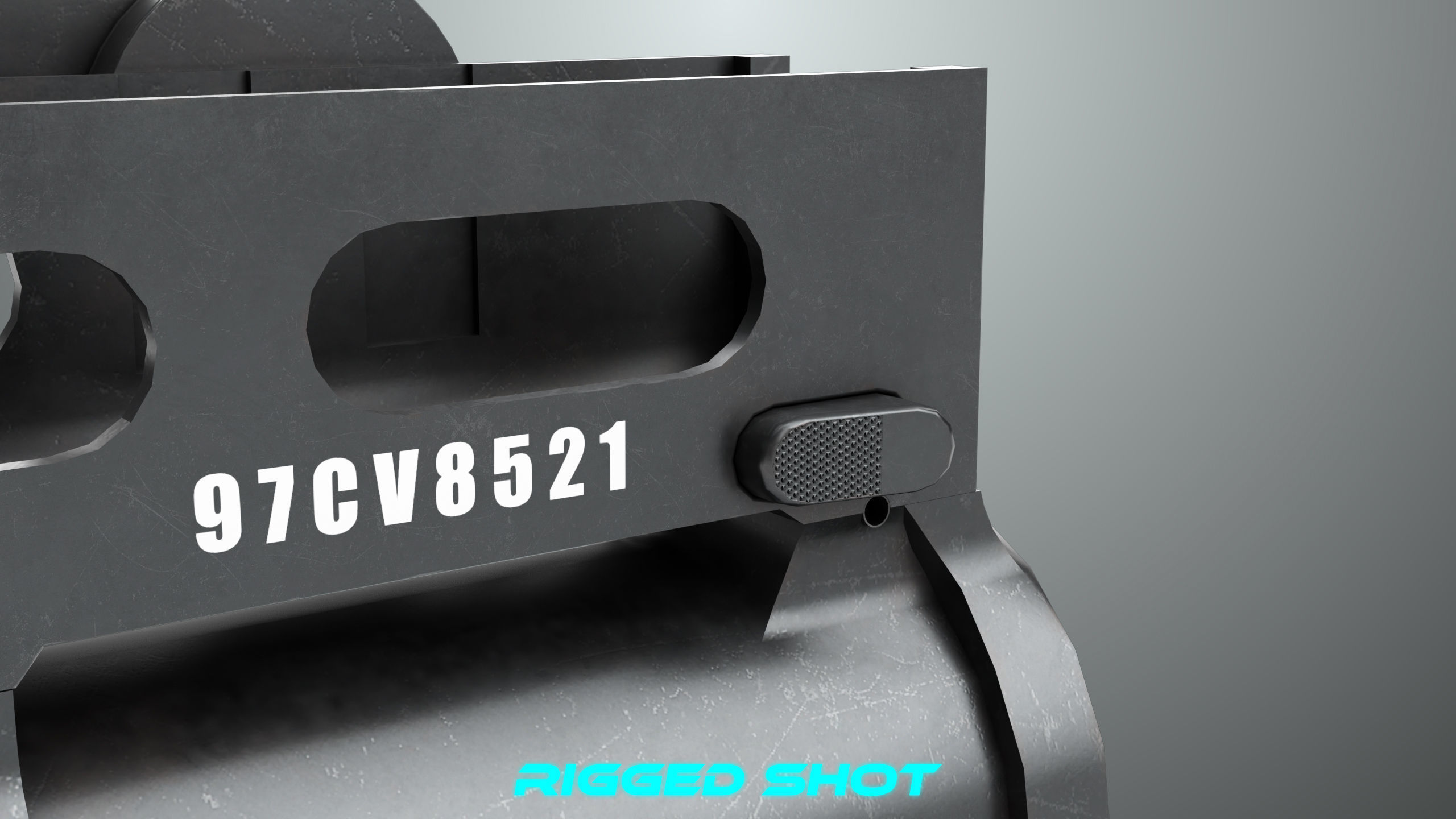 Grenade Launcher 03 Black Generic All PBR Unity UE Textures Low-poly 3D model_21