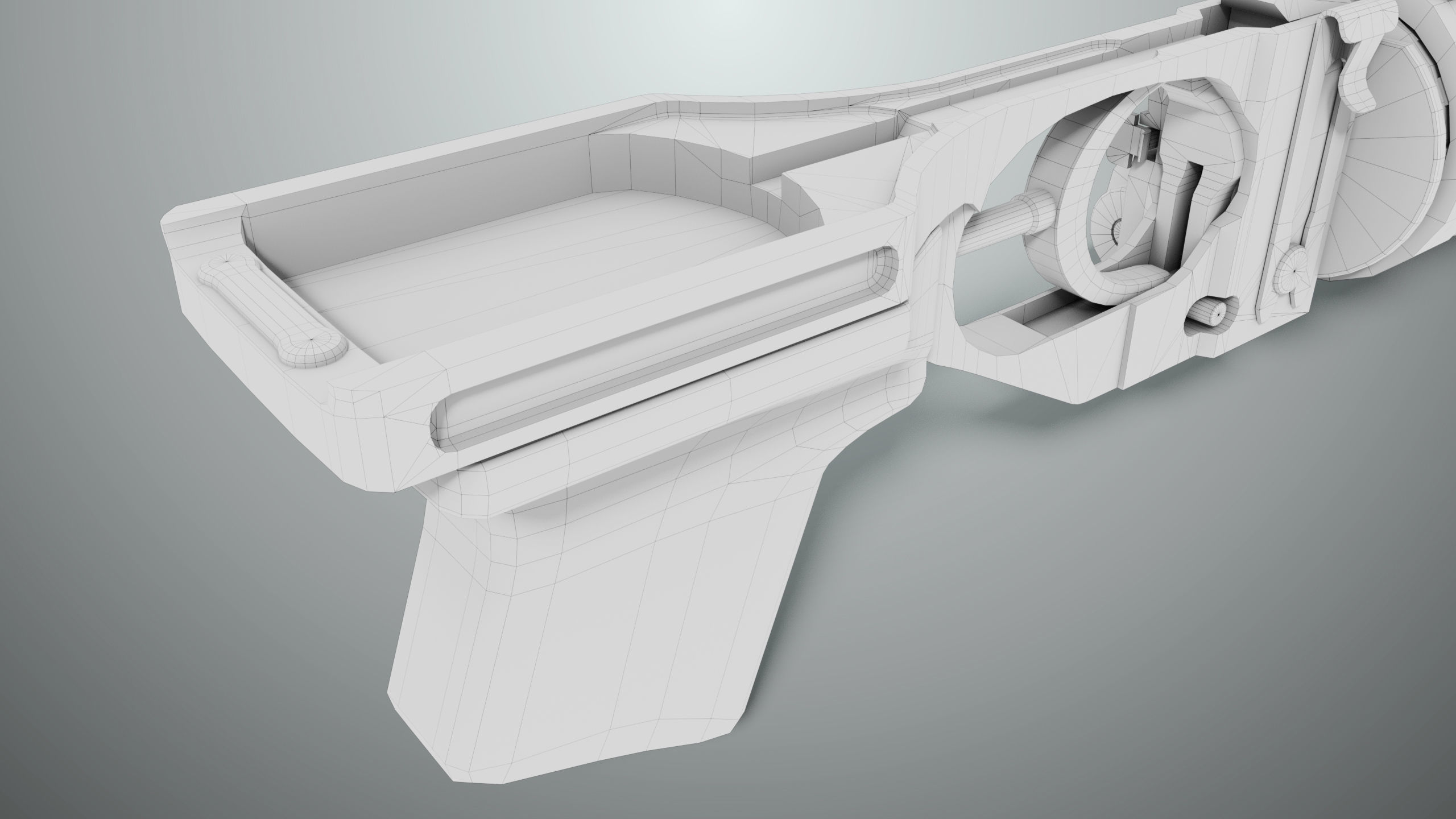 Grenade Launcher 03 Black Generic All PBR Unity UE Textures Low-poly 3D model_44